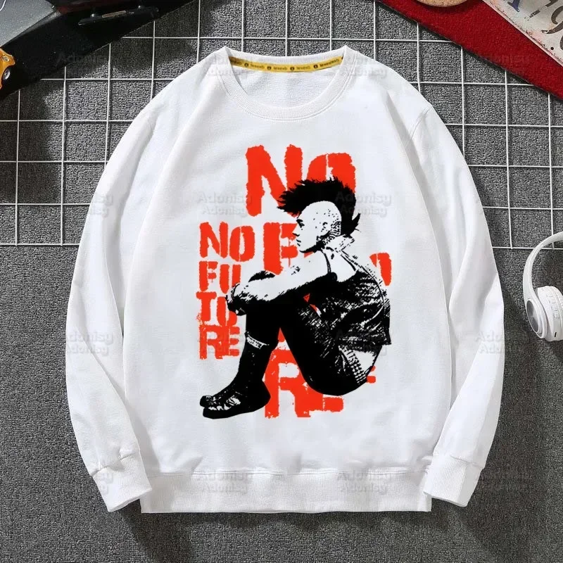 

Punks Not Dead Rock Sweatshirts Men Woman Fashion White Color Autumn Winter Hip Hop Hoody Male Brand Casual Tops