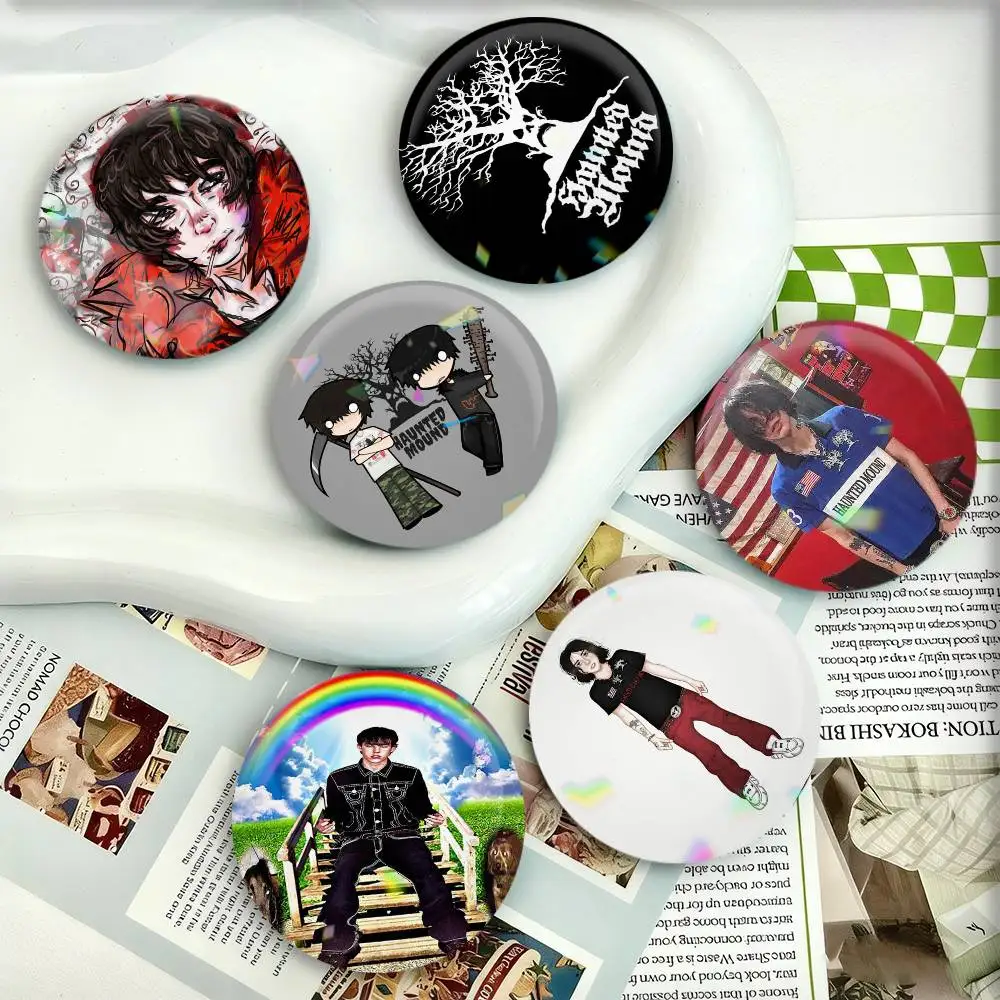 

S-Sematary H-Haunted Mound Badges 25 32 44 58 75 mm Round Fans Collect Friends Gifts Brooch Souvenir