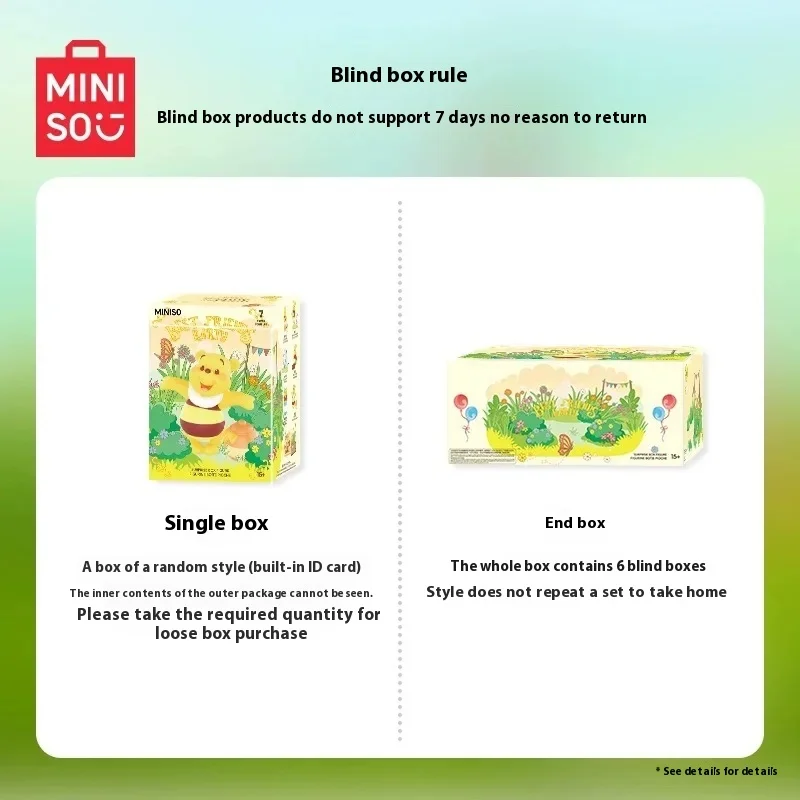 Authentic MINSO Disney Winnie The Pooh Friends Party Theme Collectible Figure Gift Trendy Blind Box Toy Collectors Item