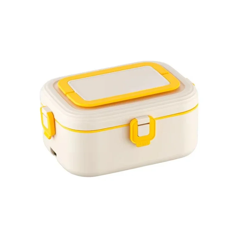 Portable 304 Stainless Steel Electric Lunch Box Plug-in Insulated Office Staff Waterless Heating