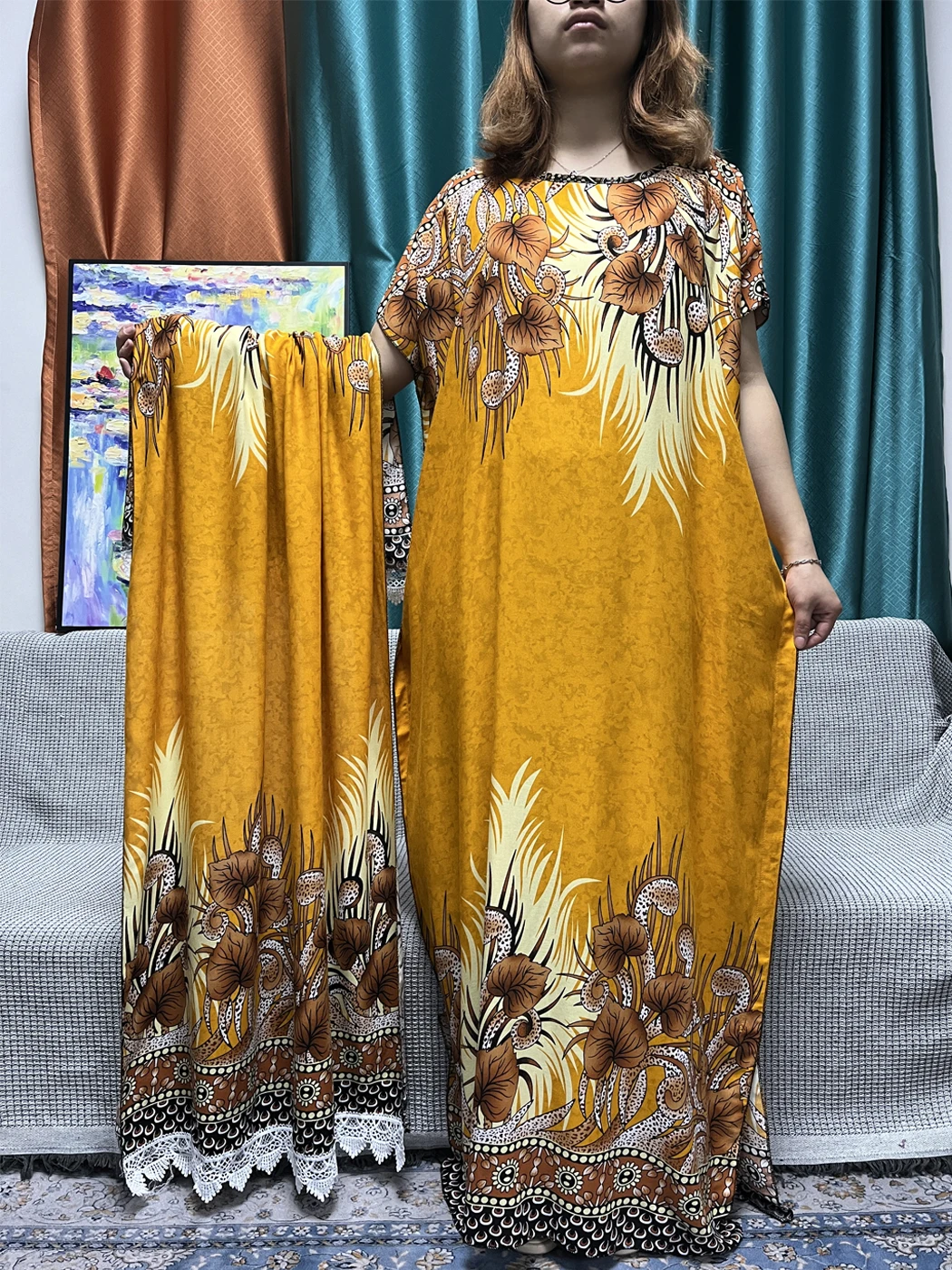 Abayas For Women 2024 Printed Floral LT380