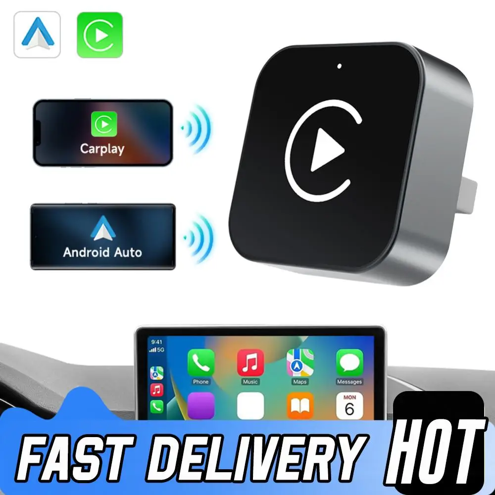 2in1 محول CarPlay اللاسلكي أندرويد السيارات AI صندوق ذكي سيارة نظام ذكي سيارة AI صندوق AI صندوق ذكي للسيارات المصنع السلكية #1