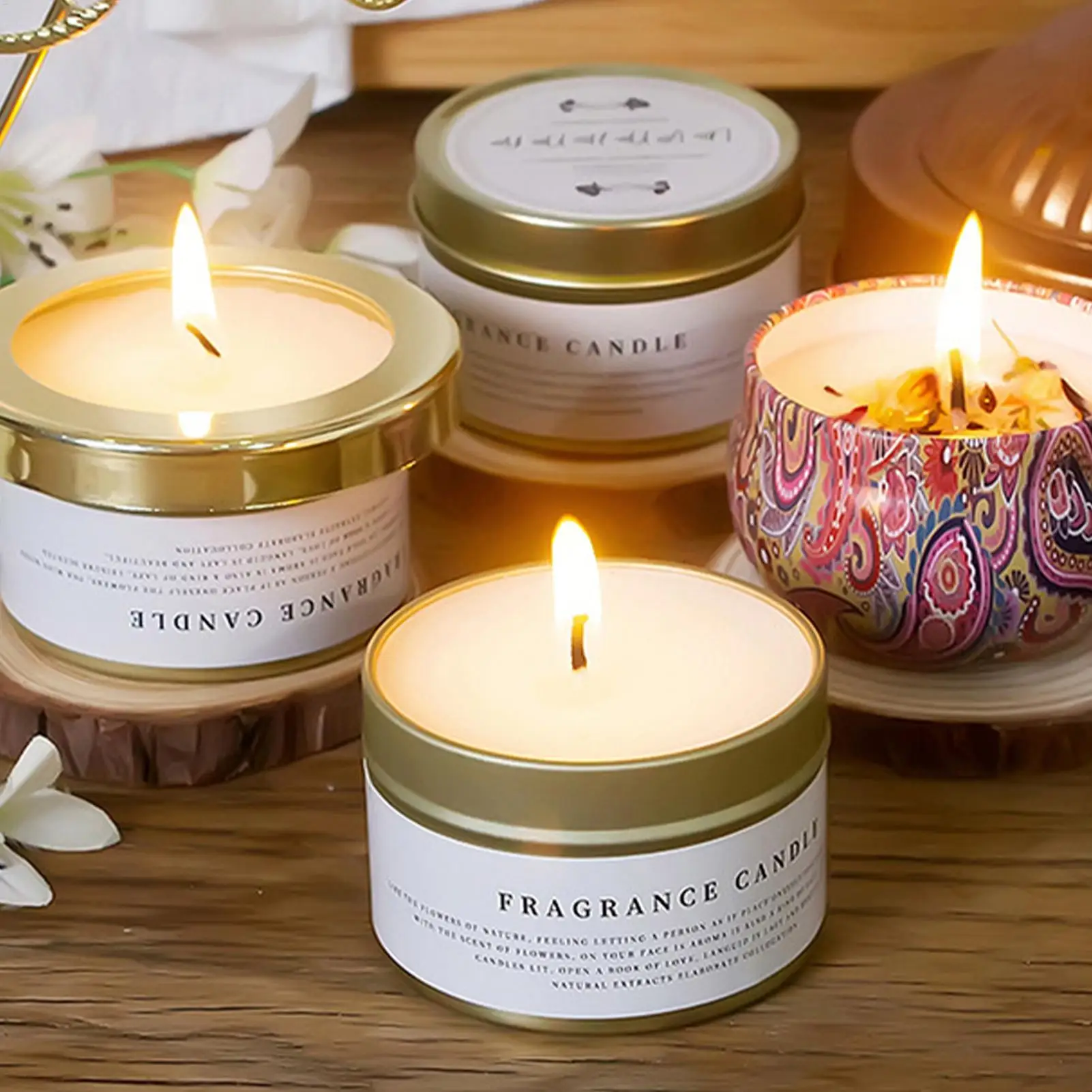 Sojawachs-Duftkerzen Geruchsentferner Aromatherapie Duftkerze für Entspannung Schlafzimmer Badezimmer Camping, Geschenk