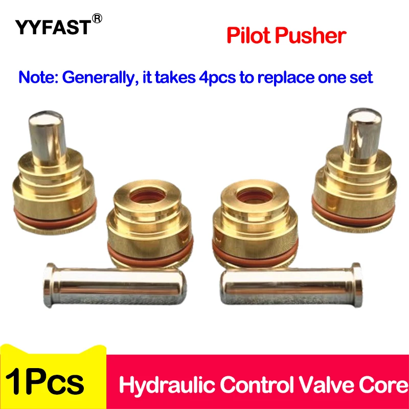 1 Pcs/1Set,CAT 10x15,10x25,Pilot Pusher Hydraulic Control Valve Core,Levers, Handles, Bullets, Excavator Accessories