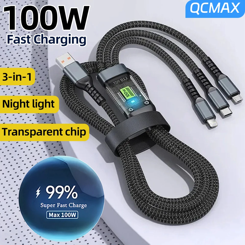 100W Usb Cable 3 In… - image