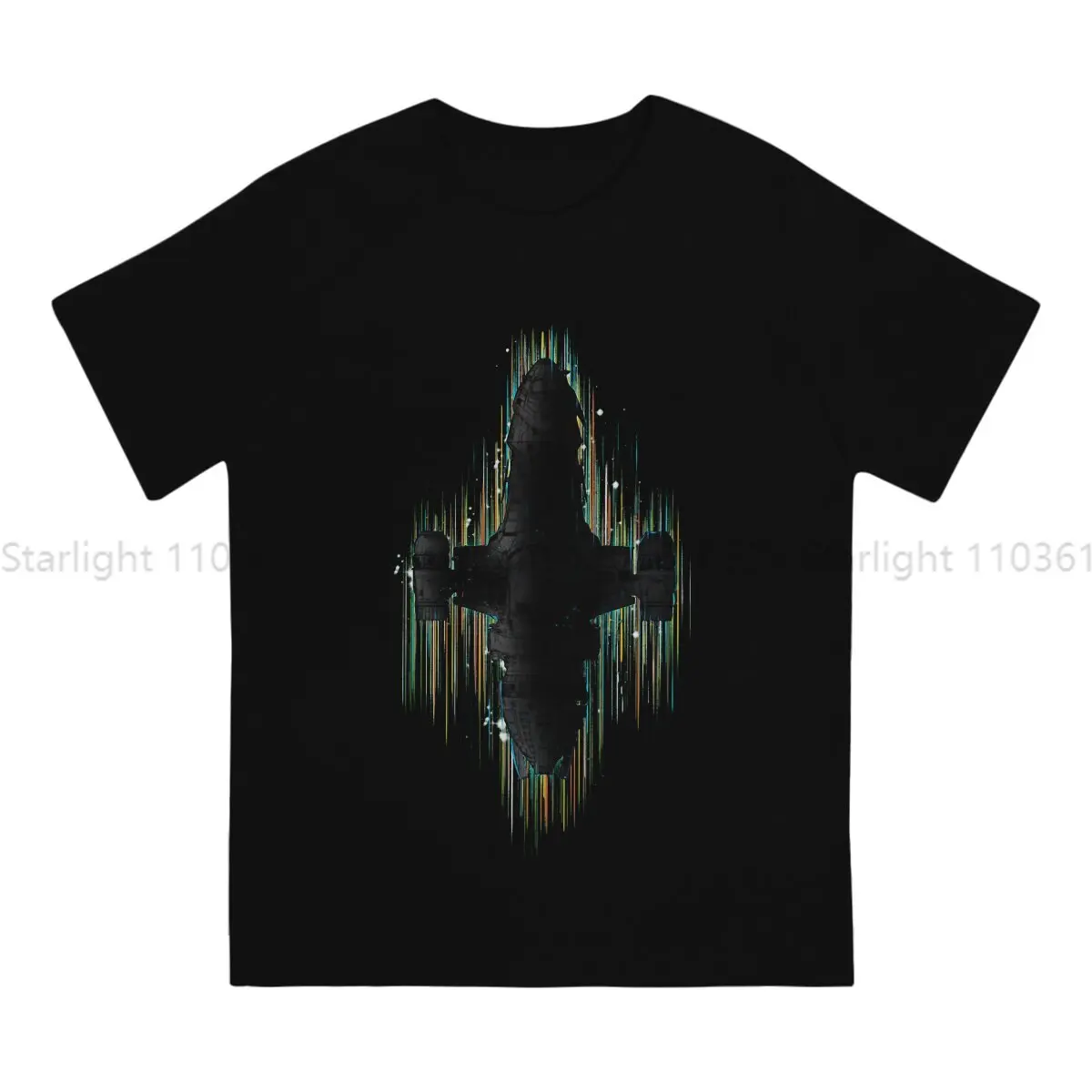 Starr Trrekk TShirt Neon Shiny Classic T Shirt Leisure Men Tee Shirt Printing