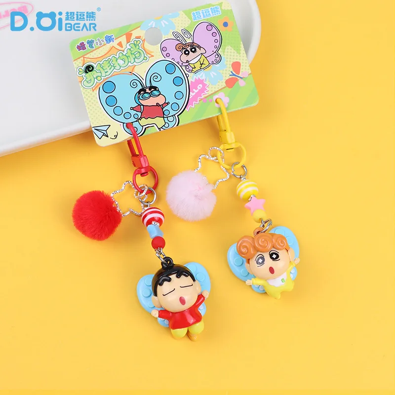 

New model Crayon Shin-Chan Keychain Anime Peripheral Series Keychain Doll Bag Pendant Doll Small Pendant ornament