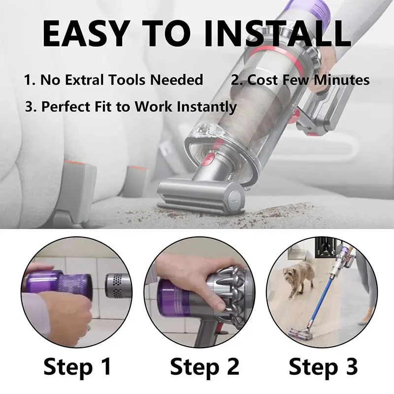 For Dyson V15 V11 SV14 Vacuum Cleaner Washable Filter HEPA Filter Accessory Cordless Stick Vacuum Cleaner Post Dyson V11 Filter