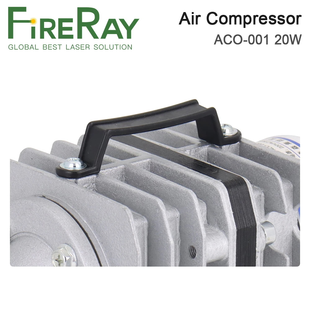 FireRay 20 واط ACO-001 ضاغط الهواء 20L/دقيقة الكهربائية المغناطيسي مضخة هواء Co2 النقش بالليزر وماكينة قطع