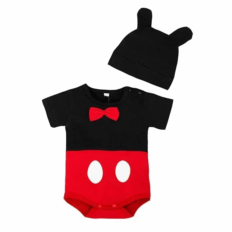 Newborn Baby Dress Romper Princess Minnie Mickey Set For Infant Boys Girls Summer Clothing Suit Children Jumpsuit new