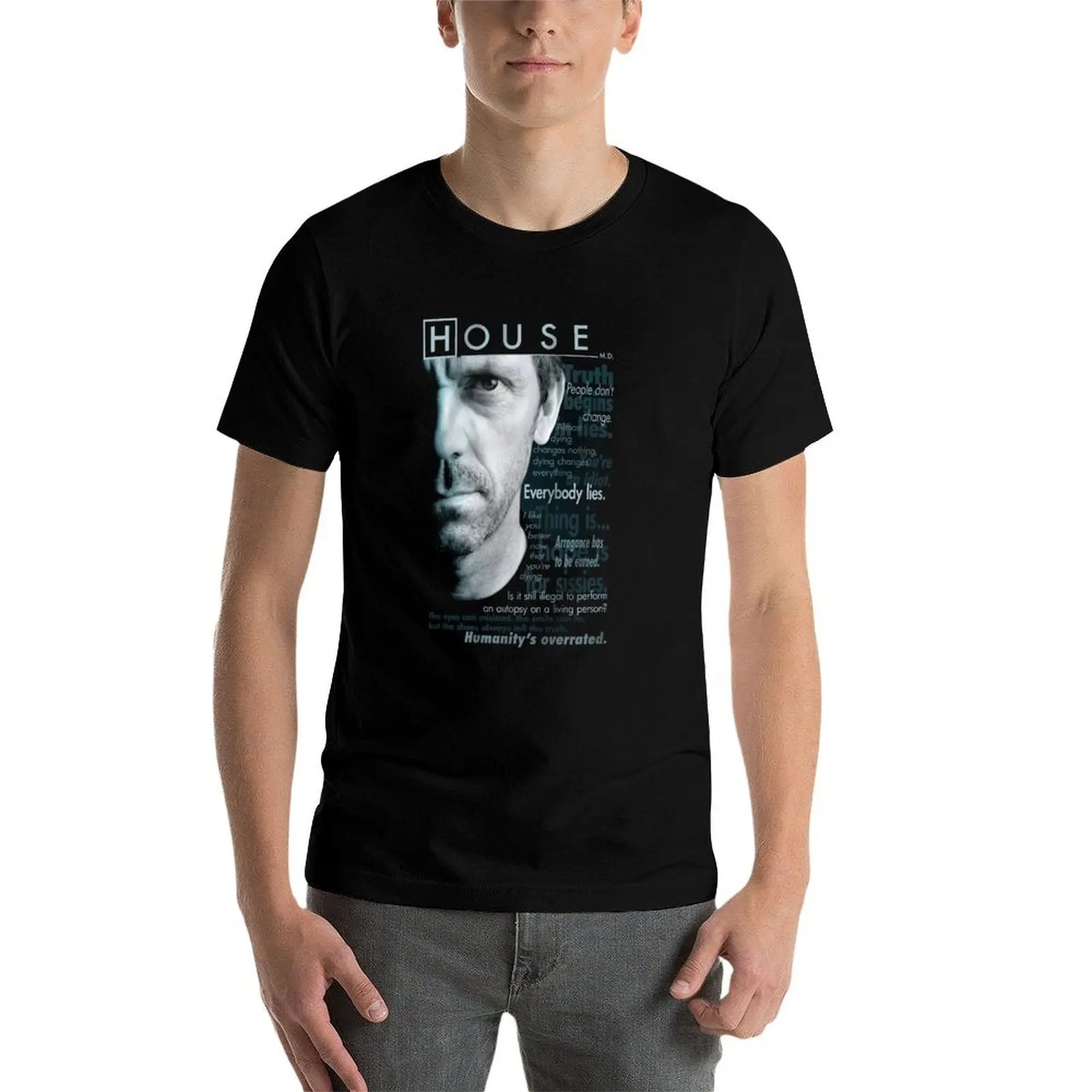 Trevco Men's House I Don't Like Anyone T-Shirt korean fashion plus sizes Short sleeve tee mens plain t shirts image 4