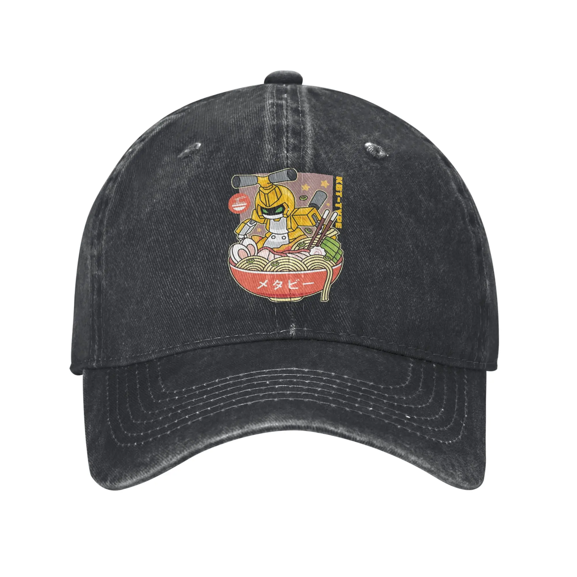 Kbt Medabots Metabee Type Ramen Unisex Style Baseball Caps  Distressed Denim Hats Cap Casual Outdoor Summer Soft Snapback Cap