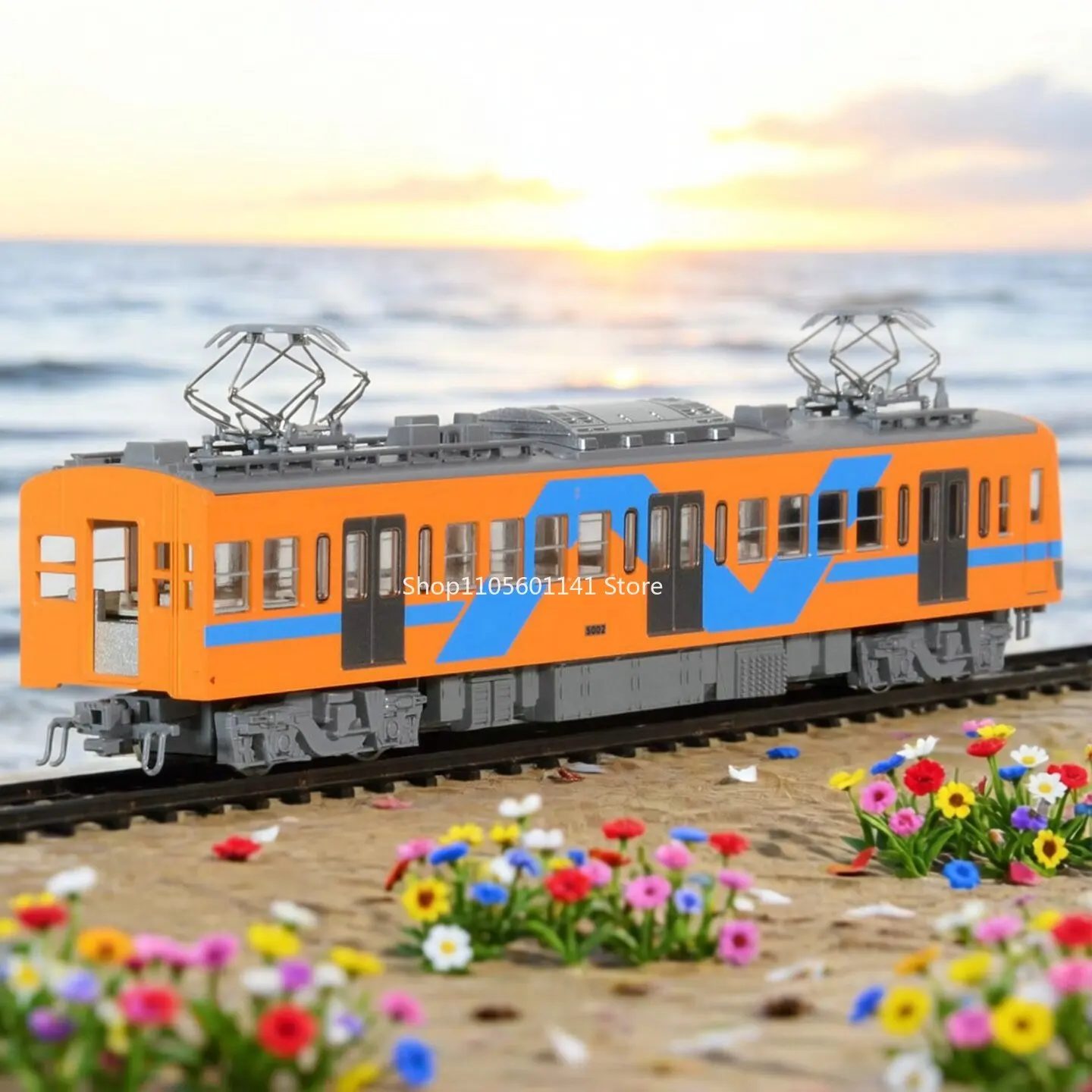 N Type KATO Train Model 1:160 Four Section 10-953 5000 Type Flow Iron Meteor Line Four Cars Collection Sand Table Display
