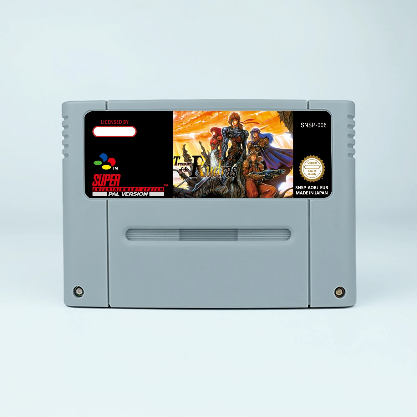 كنز بطاقة لعبة Rudras RPG ، خرطوشة لعبة فيديو 16 بت ، SNES ، EUR ، PAL ، USA ، NTSC