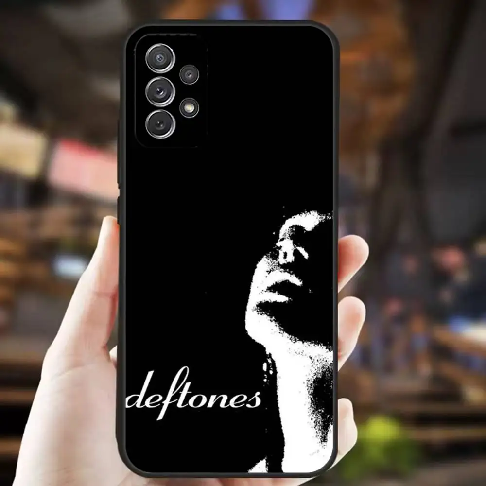 حافظة هاتف B-Band D-Deftones لهاتف سامسونج S25، S24، S21، S22، S23، S30، Ultra، S20، Plus، Fe، Lite، Note، 10,9,5G غطاء أسود