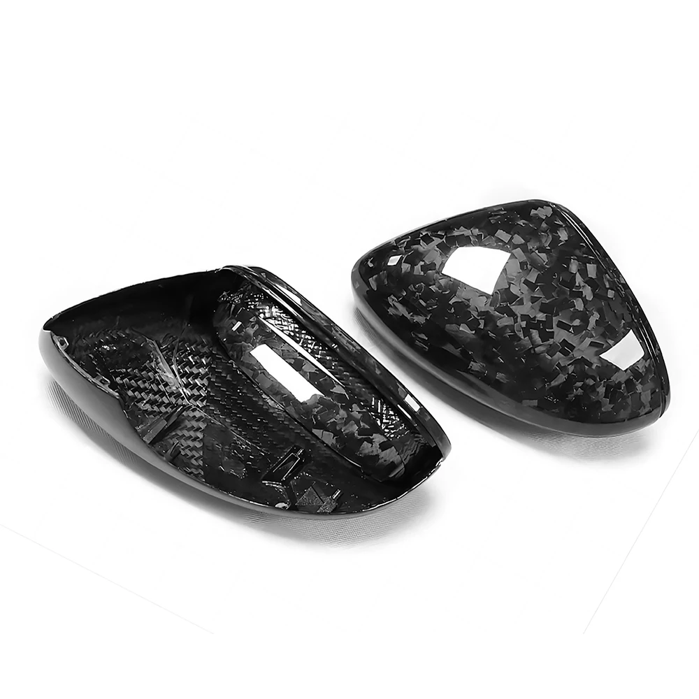 

Replacement Rearview Side Mirror Covers Cap For 17-22 Porsche 971 Panamera 4 4S GTS Turbo S Dry Forged Carbon Fiber Shell