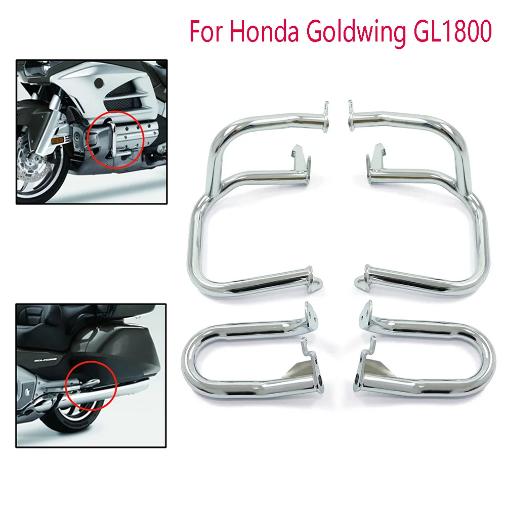 

For Honda Goldwing GL1800 GL1800A 2001-2017 Motorcycle Engine Guard Crash Bar Bumper Stunt Cage Falling Protection