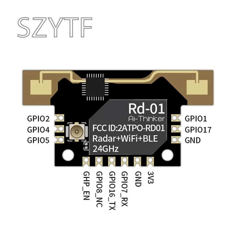 Modulo sensore del corpo umano Radar 24G, sensore a onde millimetriche modulo Radar/wi-fi/BLE Rd-01