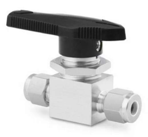 SS-43GS6 Stainless Steel 40G Series Straight Through Ball Valve 1.5Cv 3/8 Inch Sleeve Joint