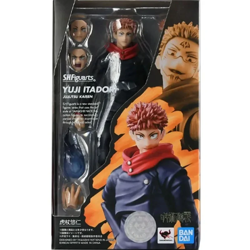 Bandai Genuine Figure Jujutsu Kaisen Model Kit S.H.Figuarts Itadori Yuji Collection Model Action Figure Toys for Children Gifts