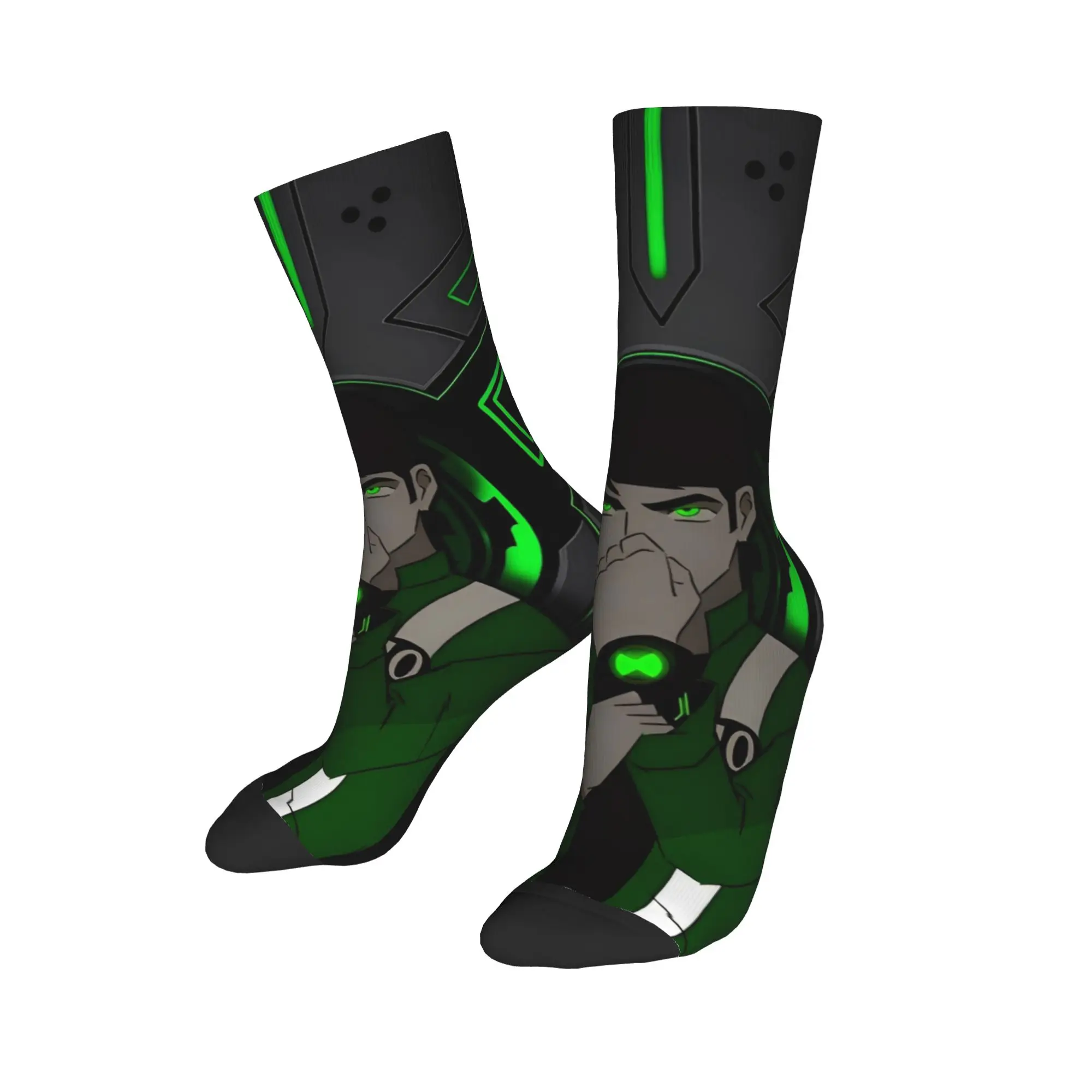 بن 10 Omnitrix Unleashed الجوارب Kawaii جوارب زوجين الدافئة لينة في الهواء الطلق جوارب رياضية الربيع الرسم عدم الانزلاق الجوارب