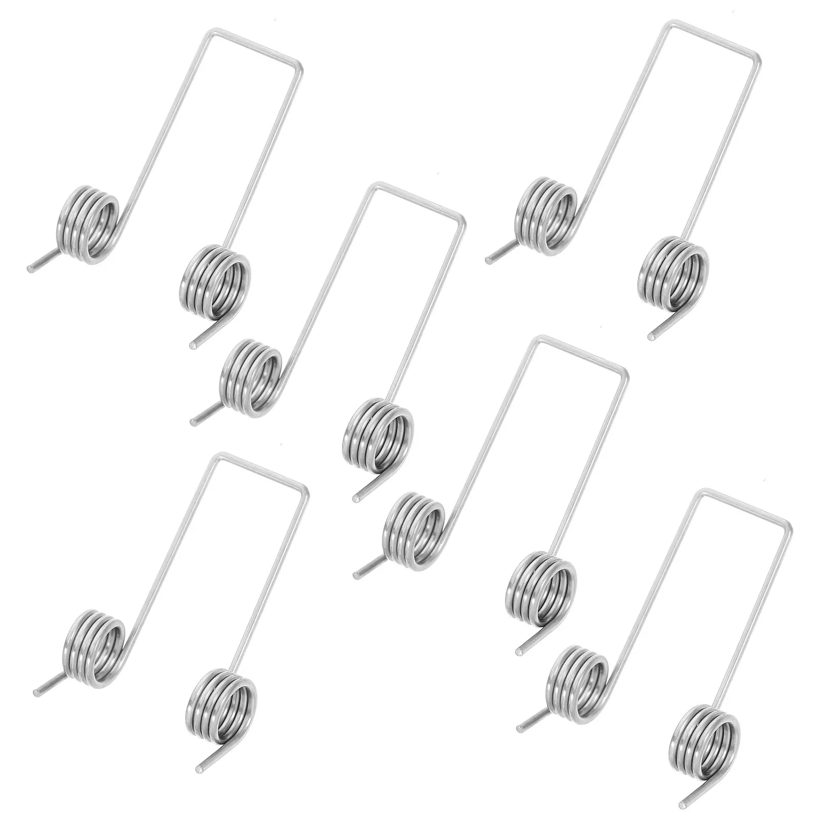 

6Pcs Trash Can Press Torsional Springs Universal Replacement V Shape Garbage Bin Lid Spring Repair Metal Stainless Steel