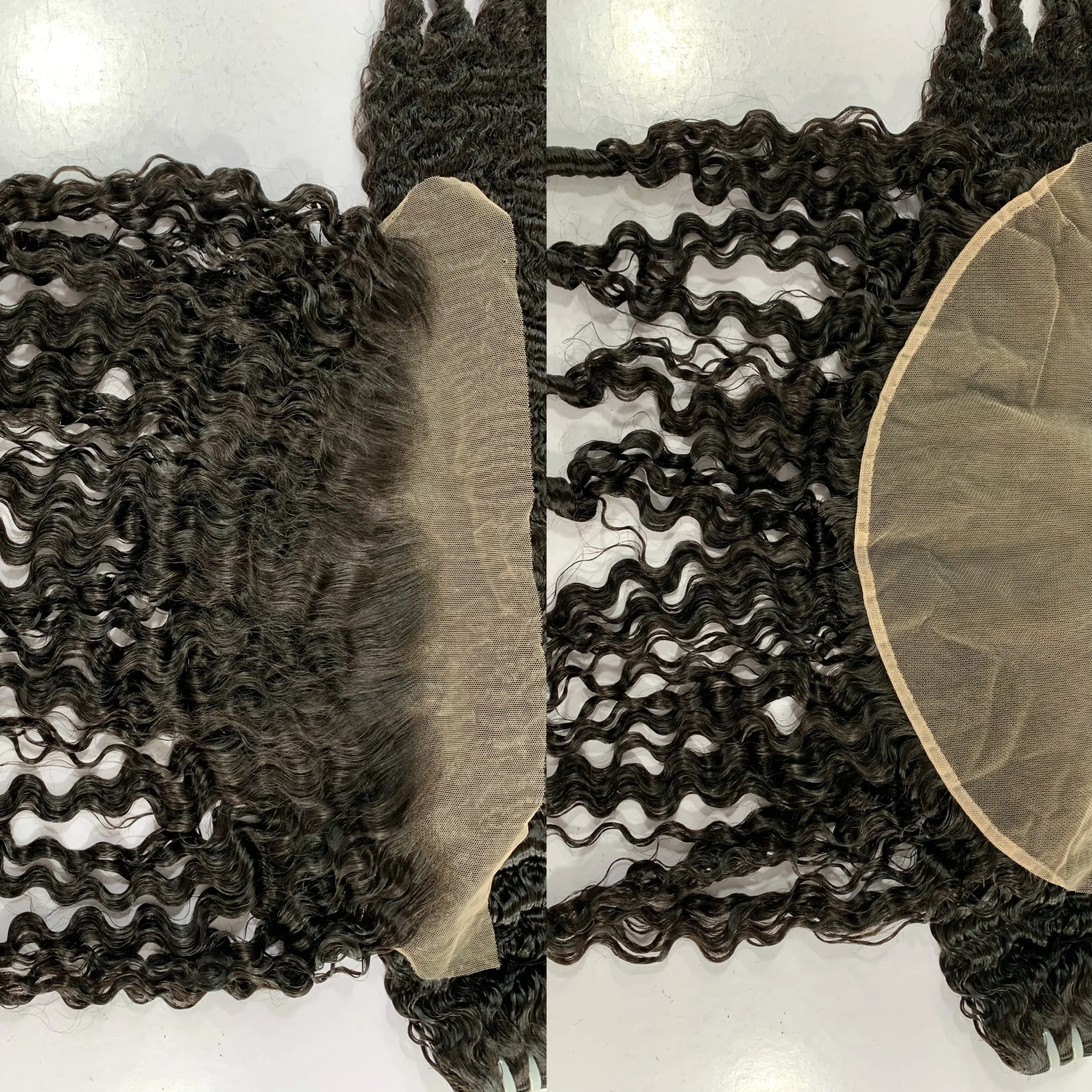 

13x6 Full HD Lace Frontal 6x6 13x4 Curly Lace Front Human Hair Бирманские вьющиеся водные глубокие волны фронтальные предварительно выщипанные для женщин