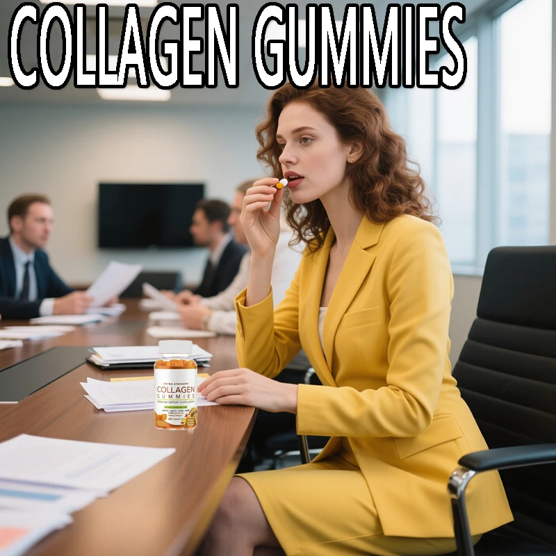 

1 bottle of collagen gummies to maintain skin elasticity and firmness improve skin condition and promote bone health