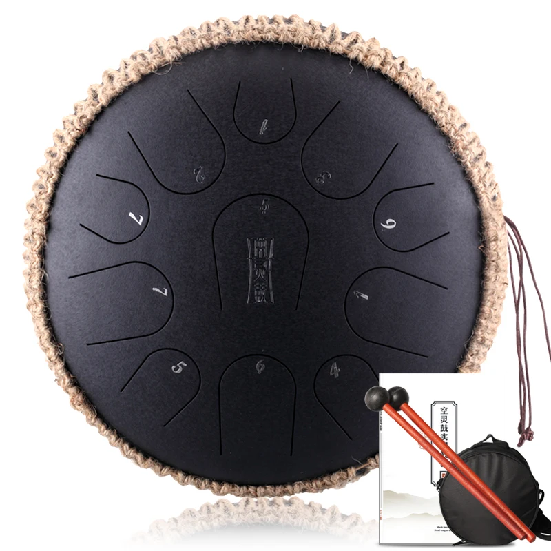 

Hooqu 14 Inch 11 Notes Steel Drum Set With The Bag And Mallets Wholesales Price Tongue Drum