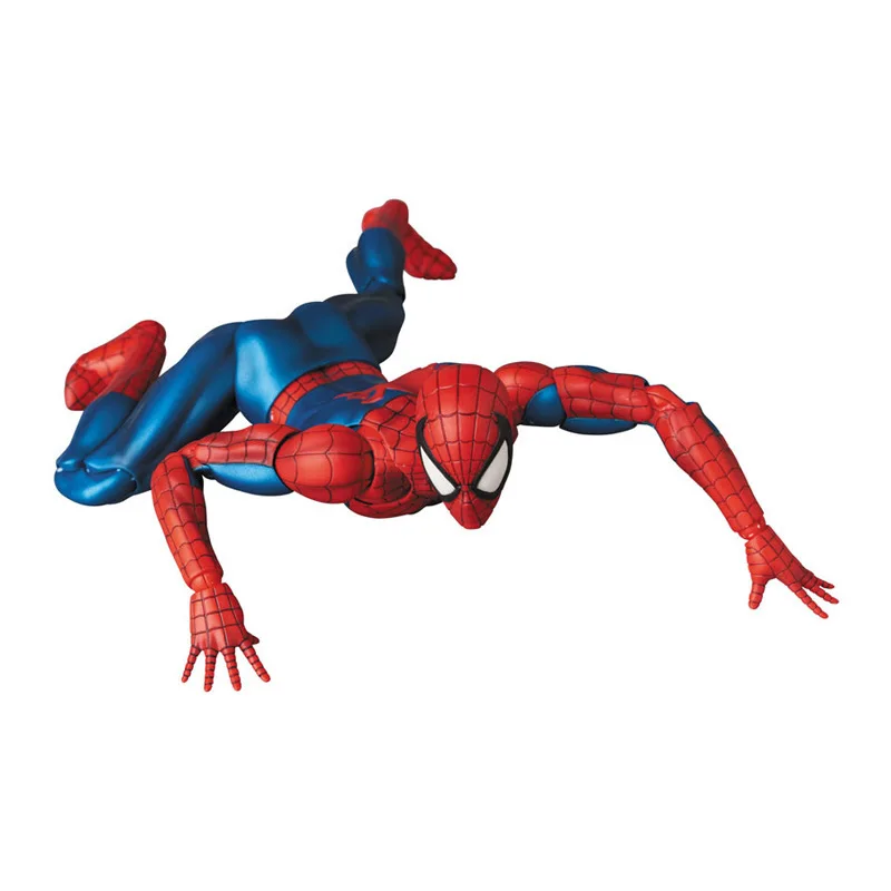 Disney Mafex 075 Spiderman Action Figure 16cm High Quality Spider Man Multiple Accessories Model Doll Toys Collection Gifts