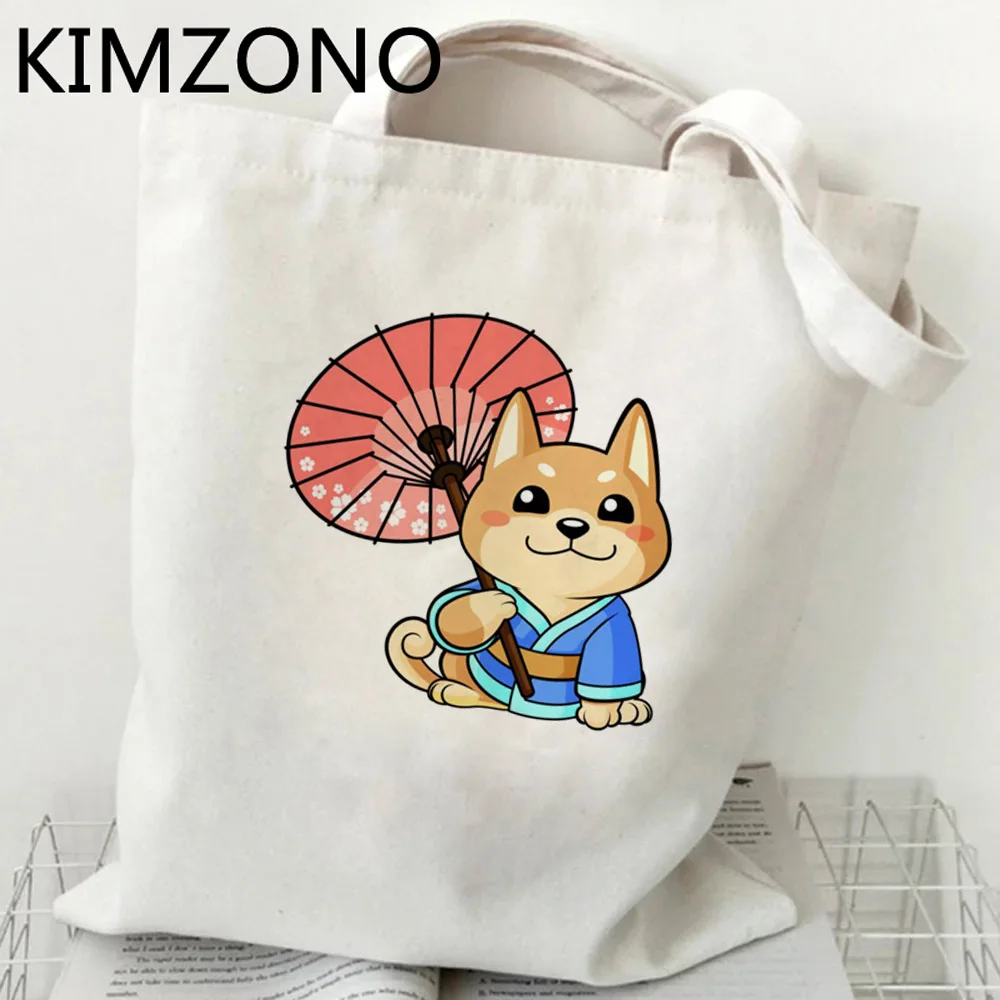 

Shiba Inu shopping bag cotton grocery handbag bolsa shopper shopper bag cloth woven sacola jute custom