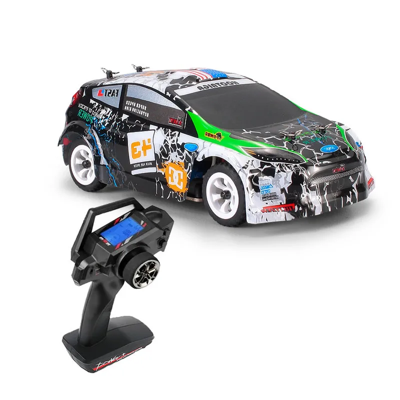 WLtoys K989 V3 4WD 1:28 Mini RC Racing Car 2.4G LED Remote Control High Speed Off-Road Drift Toys Vehicle Children Kids Gift image 4