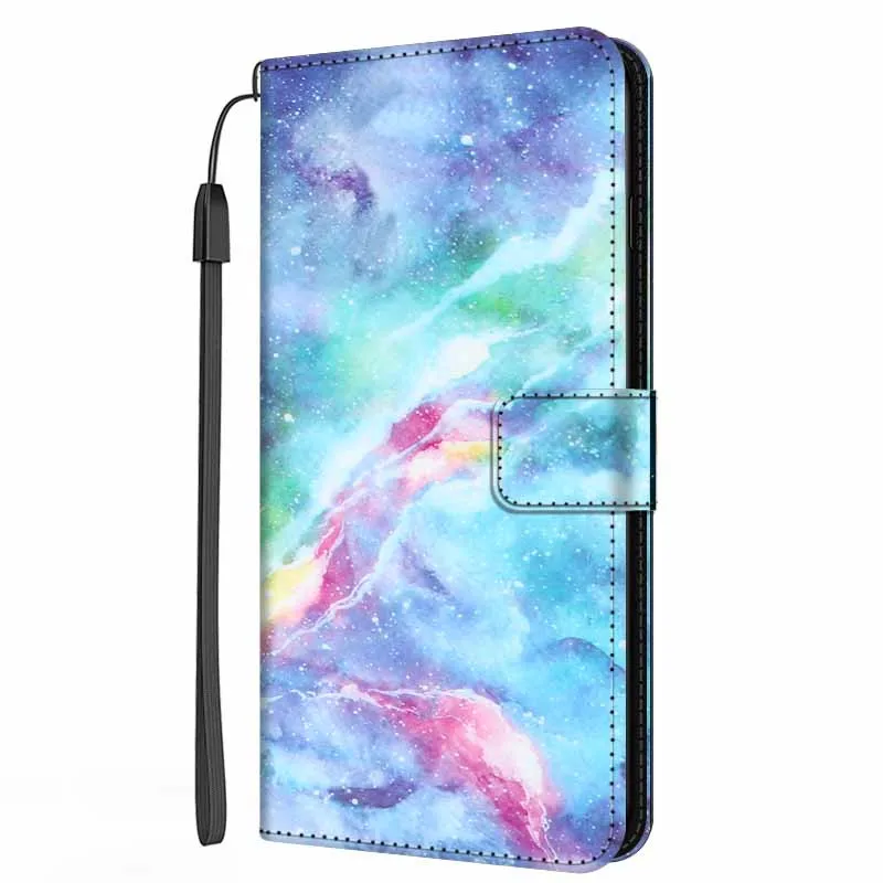Leather Book Case For Samsung Galaxy A53 5G / A13 4G / A33 5G / A23 4G / M23 A14 A34 A54 Wallet Flip Cover Holder Stand Marble