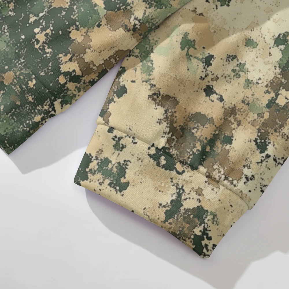 Casacos masculinos jaqueta de inverno camuflagem mangas exclusivas ícone da bandeira nacional tendência elegante grosso e quente