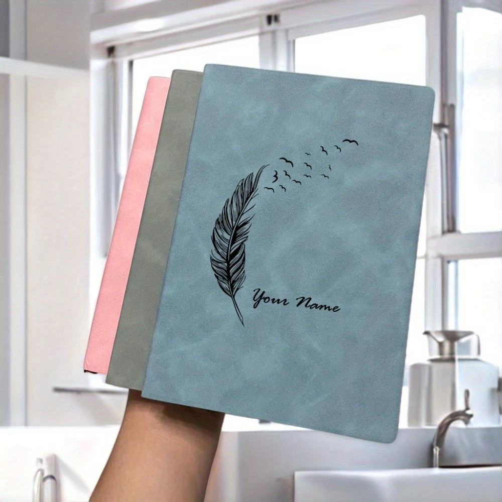Leather Notebooks - Diary Name Customization - Customized Notebooks - Personalized Diaries - Valentine's Day - Father's Day