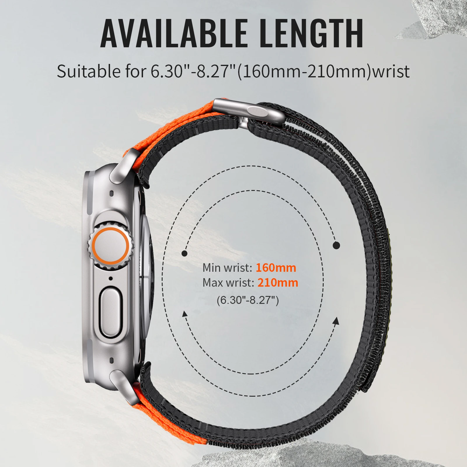 حزام نايلون لساعة أبل الفرقة 45 مللي متر 44 مللي متر الترا 3 49 مللي متر 42 مللي متر 46 مللي متر واسعة حلقة الفرقة لسلسلة Iwatch 11 9 10 8 7 6 5 4 SE سوار