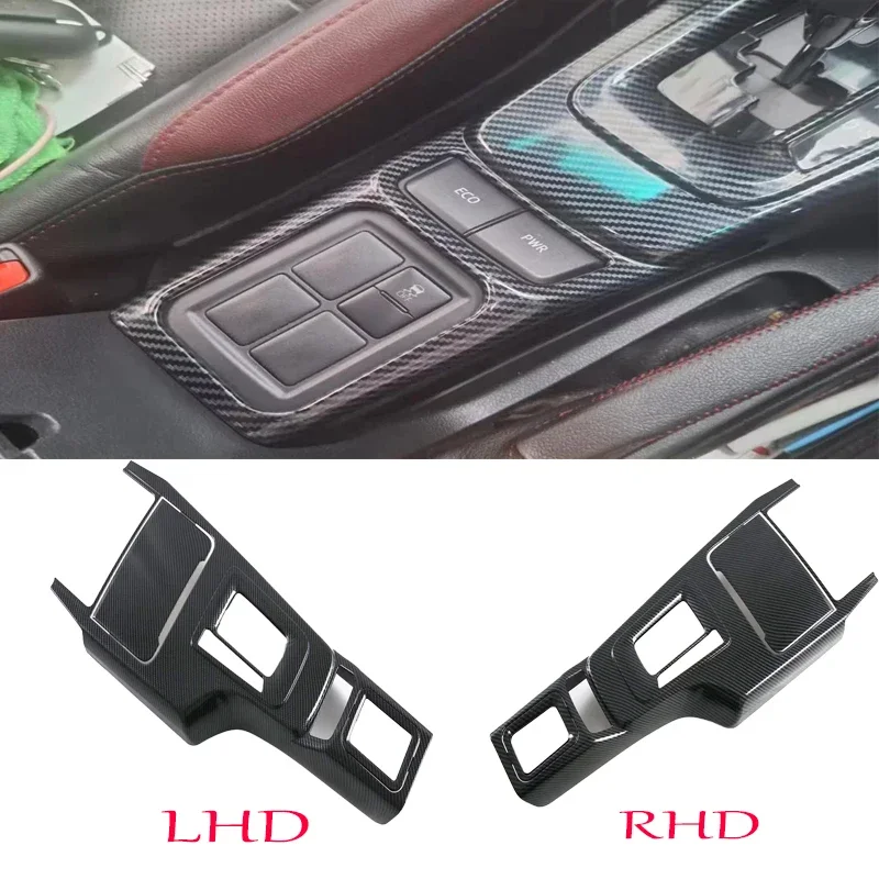 

Для Toyota Fortuner 2016 2017 2018 2019 2020 2021 2022 ABS углеродное волокно цветная панель переключения передач декоративная крышка накладка аксессуары