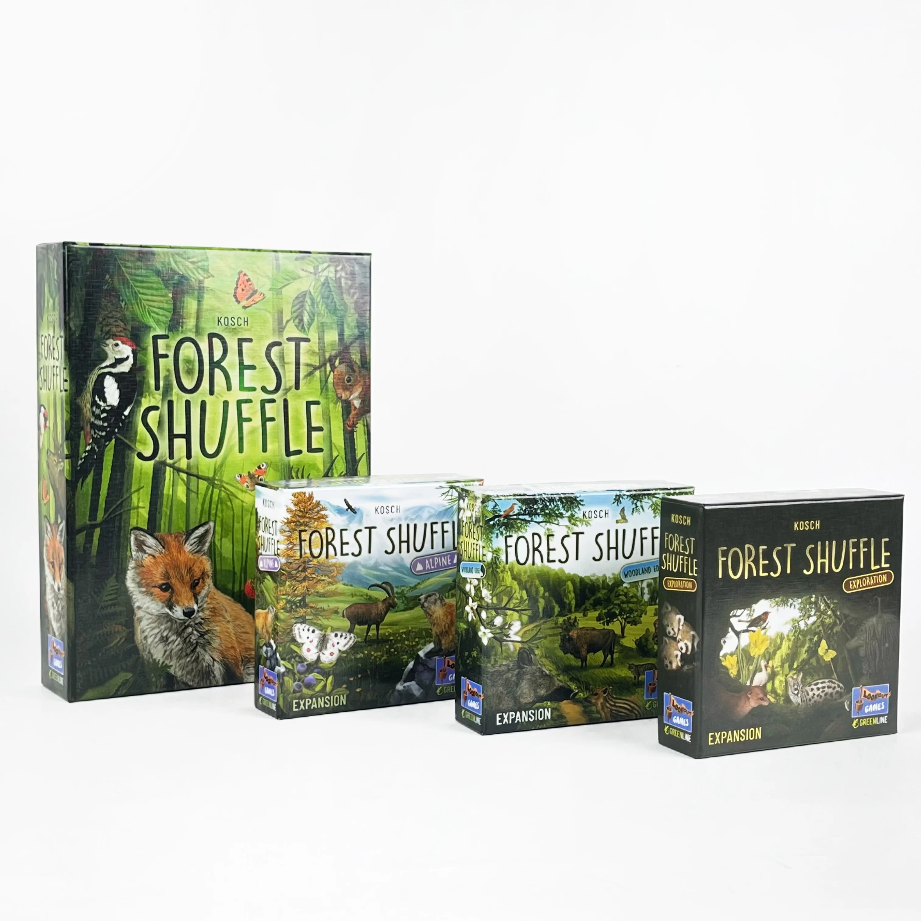 Classic Strategy Board Game:Forest Shuff Base Game、Expansion Board Game, Forest Art Style, Family Party Fun Adult Gift