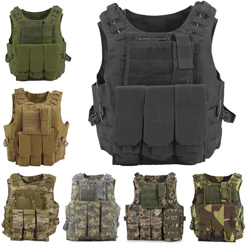 Tactical Vest Military Gear Army Paintball Combat Protective Vest Outdoor Camouflage CS Wargame Body Armor For Hunting Airsoft