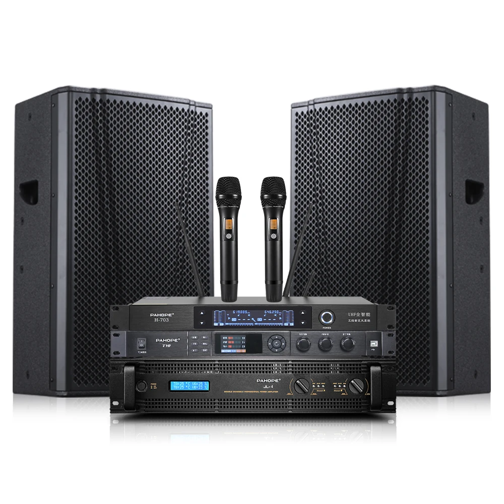 

Professional 12-Inch KTV Karaoke Sound System Home Commercial Bar Party Room Private Room Combo Set with High Quality Speaker