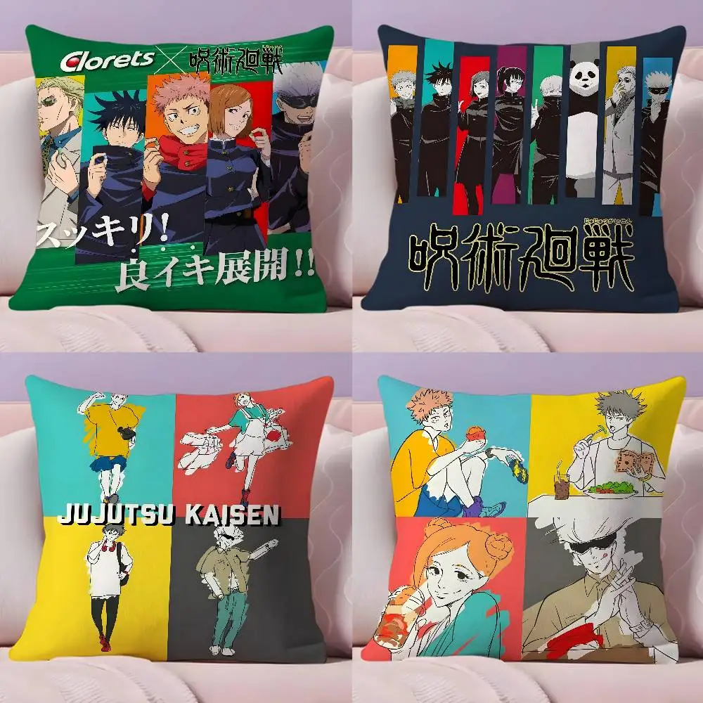 

Cartoon J-Jujutsu K-Kaisen Pillow Case Pillowcase Ultra Soft Skin Friendly Fabric Cloud Like Comfort & Concealed Zipper