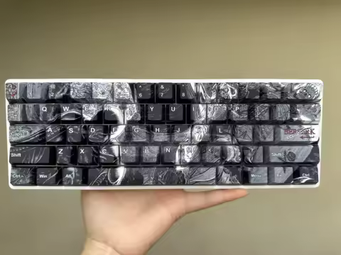 Berserk PBT Chreey PBT DYE SUB Engraved Keycap for Wooting Ez63 Made68 60 64 68 75