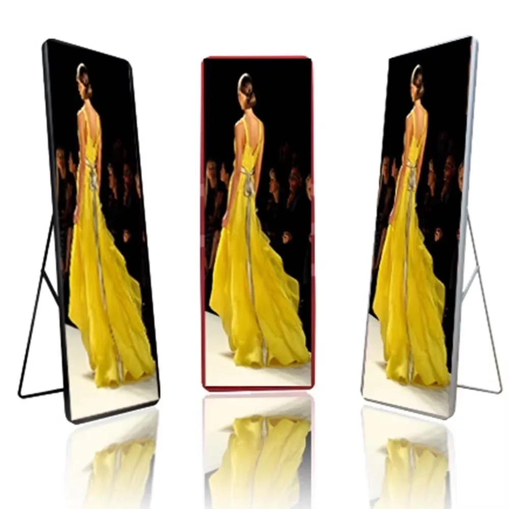 Free sample P2.5 P3 P4 indoor standing full color high definition LED screen advertising screen supermarket LED display