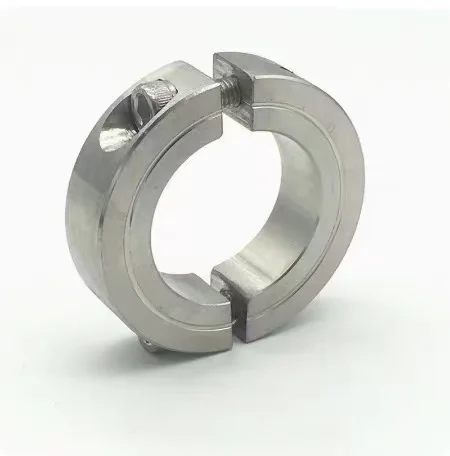 Stainless Steel Split Type Shaft Collar Fixed Sleeve Bearing Clamping Setscrew Shaft Collar Inner Diameter 3-100mm In Stock
