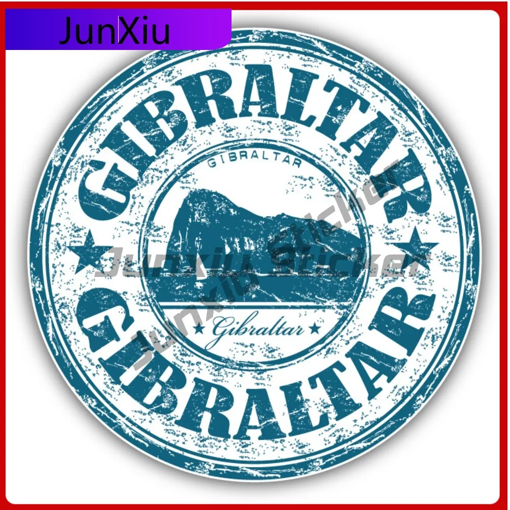 

Gibraltar Grunge Stamp Trendy Top Quality Durable Modern Bumper Decal Sticker Waterproof Vinyl Car Laptop Window Auto Exterior