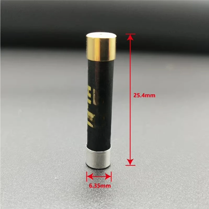 for YS New Audiophile Gold-Plated Copper Caps Nano Audio CD Amplifier Tube Amplifier 6x25mm British Standard