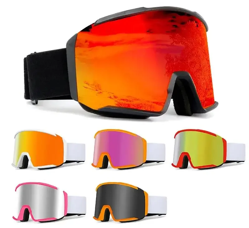 Hot selling Retro Ski sun glasses UV400 Custom Logo Air Vent Foam Double anti fog trendy sunglasses men snowboarding ski Glasses