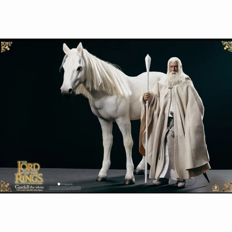 Goods in Stock Original Asmus Toys LOTR003 Gandalf The White The Lord of The Rings Movie Character Model Art Collection Toy Gift