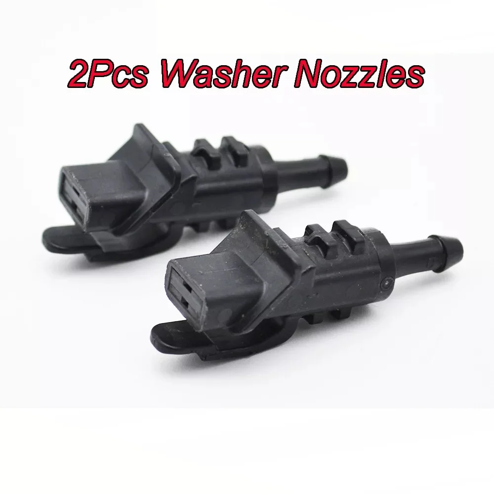 

2Pcs For Hyundai I30 Kia K7 98630-2L100 Front Windscreen Wiper Washer Jet Nozzle Spray Fan ABS Plastic