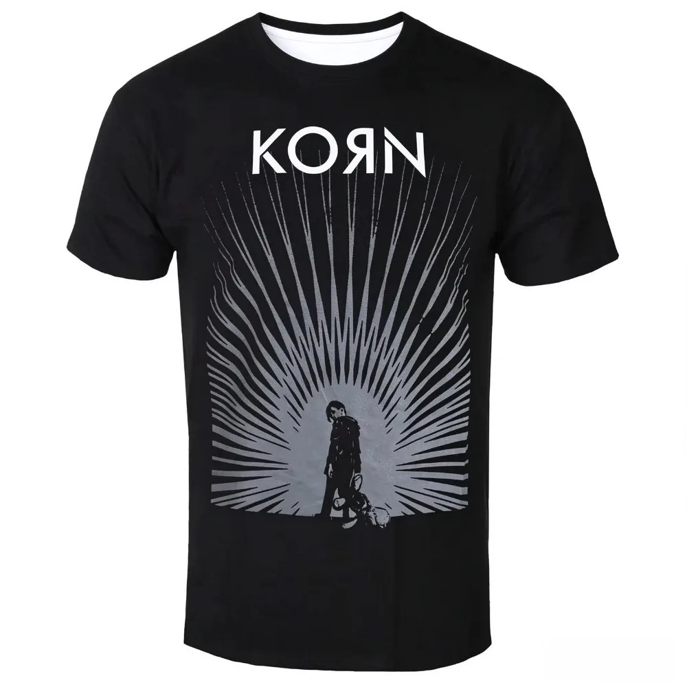 New Korn The Serenity of Suffering White Band Graphic T-Shirt Men Women Streetwear Streetwear Fashion Comfortable Tee